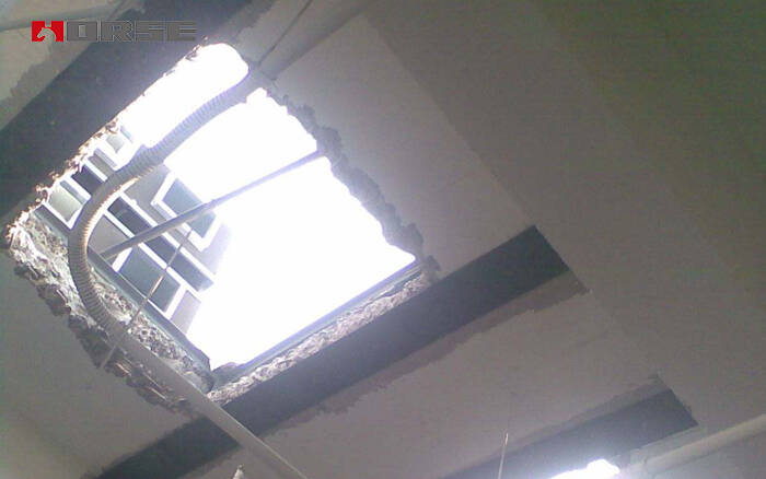 strengthening opening by carbon fiber reinfroced polymer(CFRP) strengthening opening by carbon fiber reinfroced polymer(CFRP)