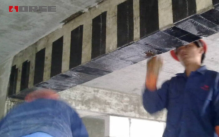 beam strengthening by carbon fiber fabric beam strengthening by carbon fiber fabric