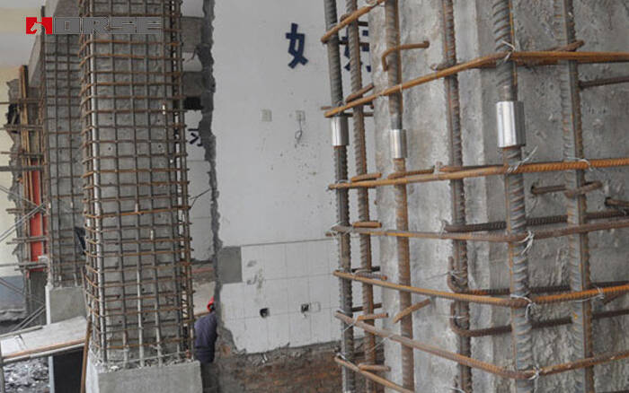 Reinforce the reinforced concrete column by increasing the section method Reinforce the reinforced concrete column by increasing the section method