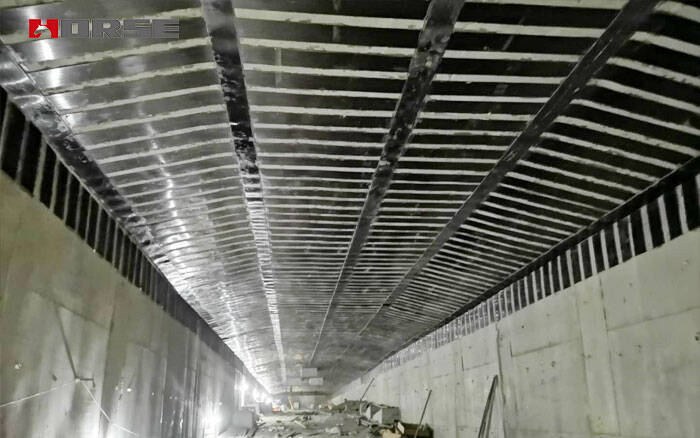 Tunnel reinforcement by carbon fiber strip Tunnel reinforcement by carbon fiber strip