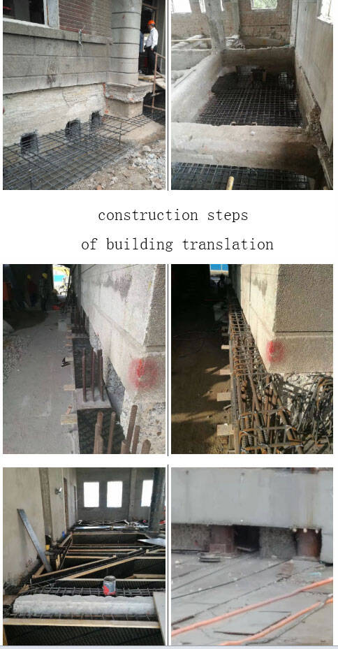 Construction steps of building translation Construction steps of building translation