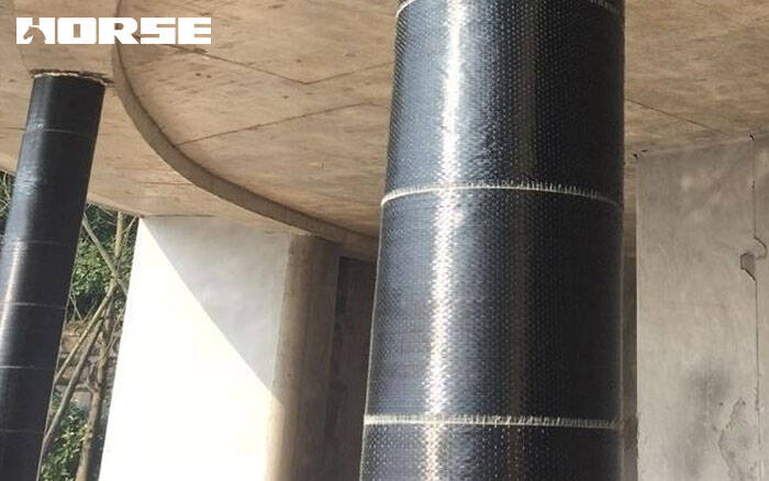 column wrap by carbon fiber fabric column wrap by carbon fiber fabric
