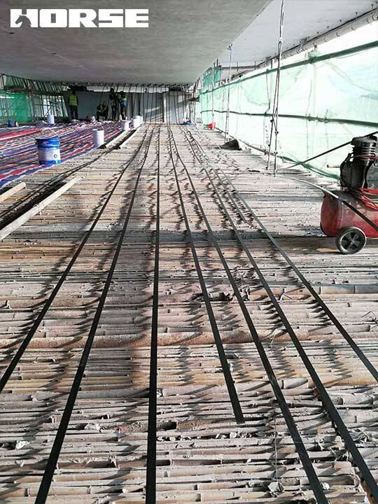 concrete beams strengthened with prestressed CFRP plate concrete beams strengthened with prestressed CFRP plate