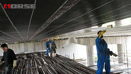 Carbon fiber reinforcement bridge method Carbon fiber reinforcement bridge method