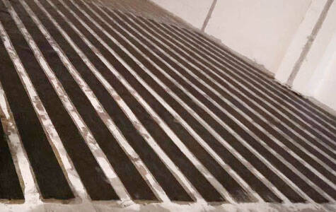 Slab strengthening with Horse FRP strengthening system Slab strengthening with Horse FRP strengthening system
