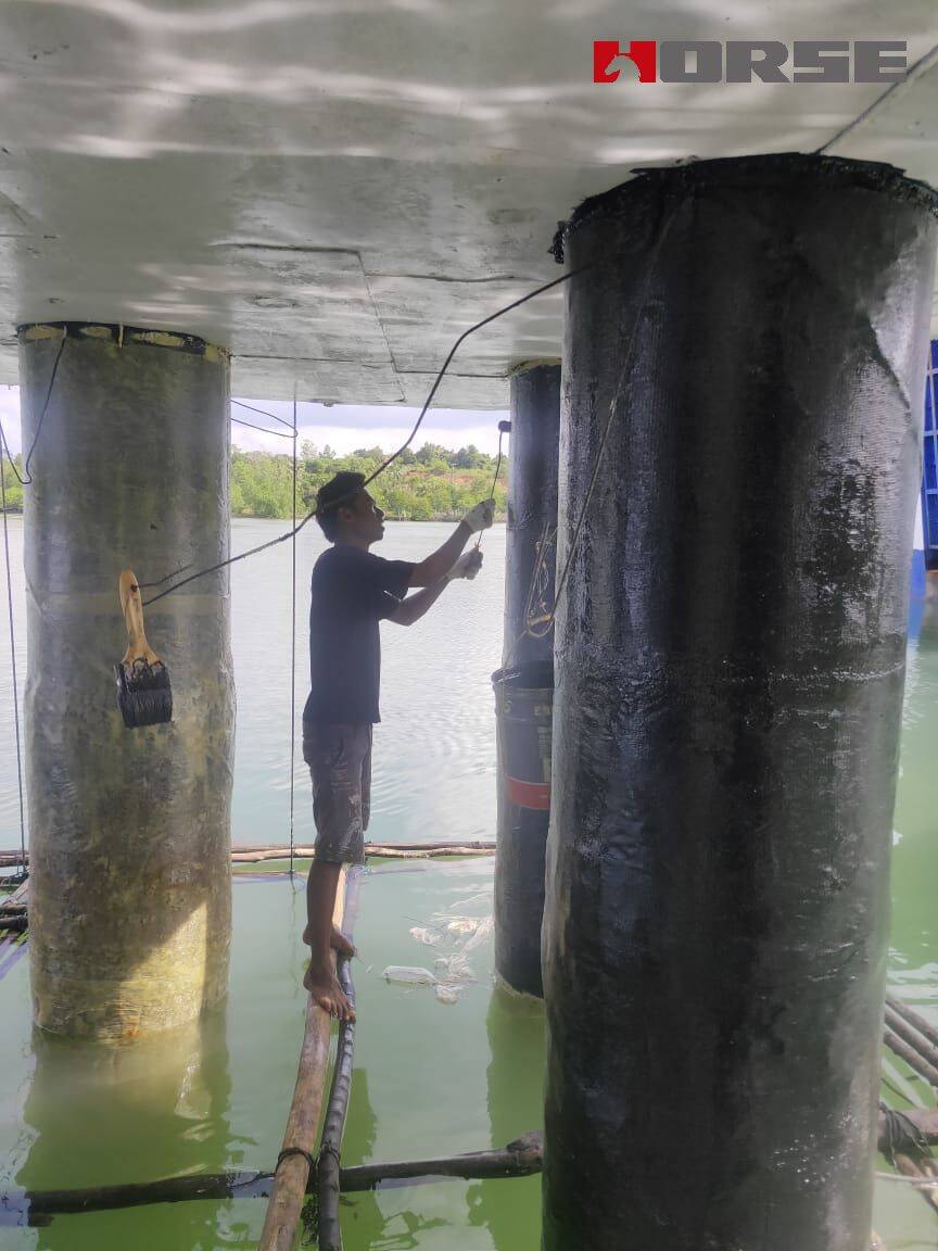 Repairs of Jetty and Marine strucutres with Carbon Fiber Products Repairs of Jetty and Marine strucutres with Carbon Fiber Products