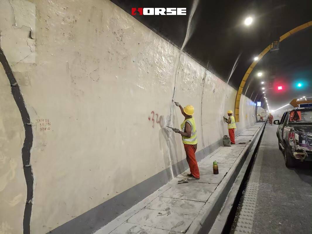 Repairing And Healing Tunnel Cracks With Injection Adhesvie Repairing And Healing Tunnel Cracks With Injection Adhesvie