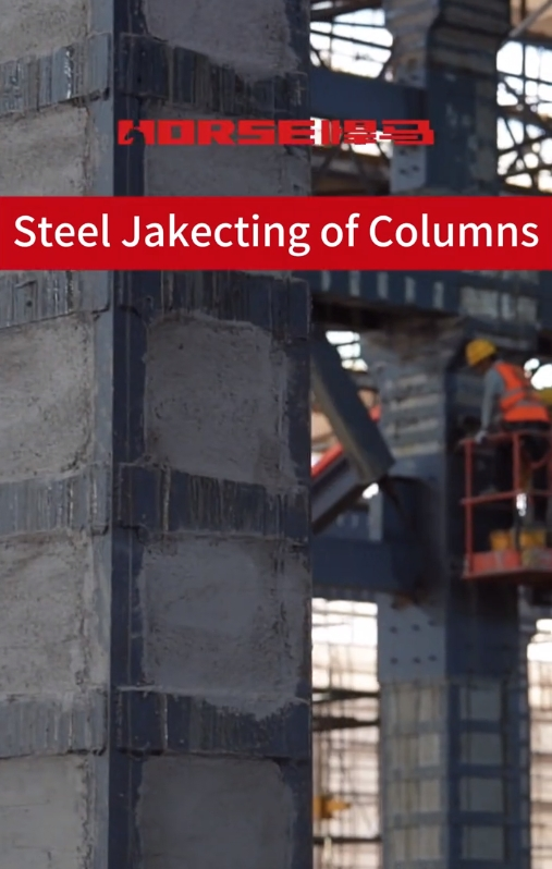 Columns, steel jacketing Columns, steel jacketing