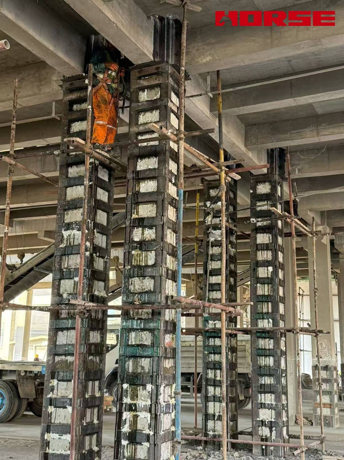 Reinforcing Cement Plant Columns with Steel Jacketing Reinforcing Cement Plant Columns with Steel Jacketing