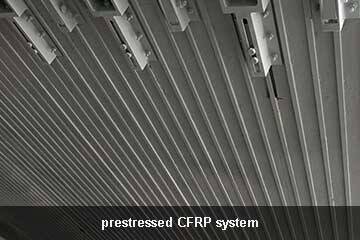 bridge with prestressed CFRP strips