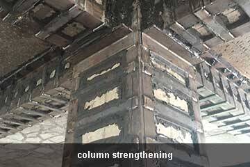 steel jacketing reinforced concrete columns