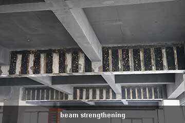 carbon fibre strengthening of concrete