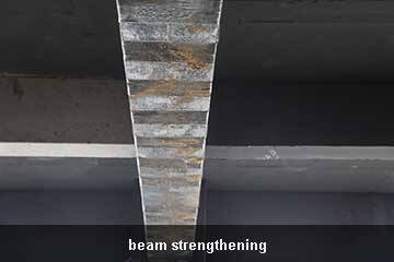 unidirecational carbon fiber for beam strengthening