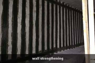 wall repair by carbon fiber sheet