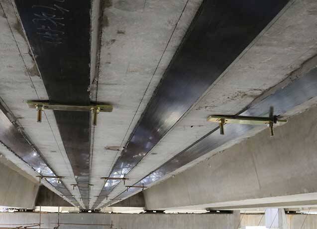 carbon fiber strip structural strengthening